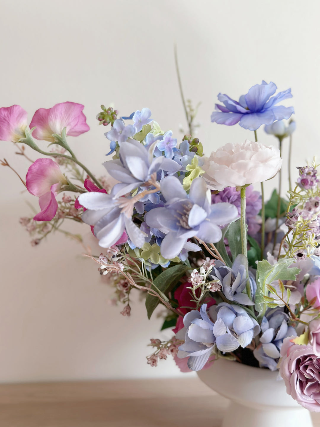 Violet Whisper Floral Elegance in The Pot (2-sided)