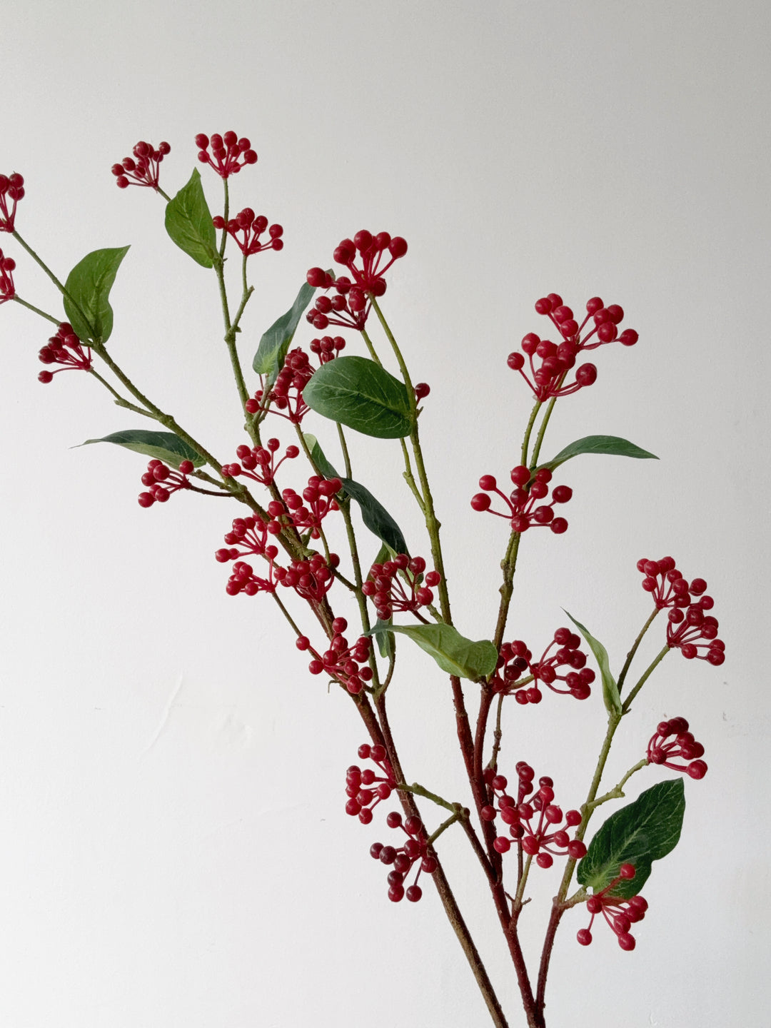 Ruby Red Berry & Leaf Branch