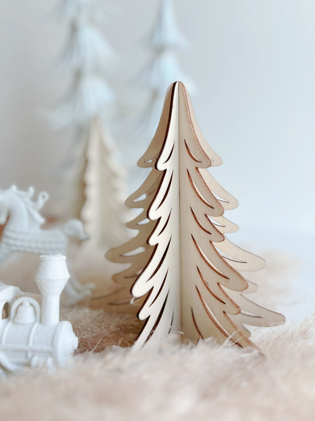 Wooden Laser Cut Decor Tree