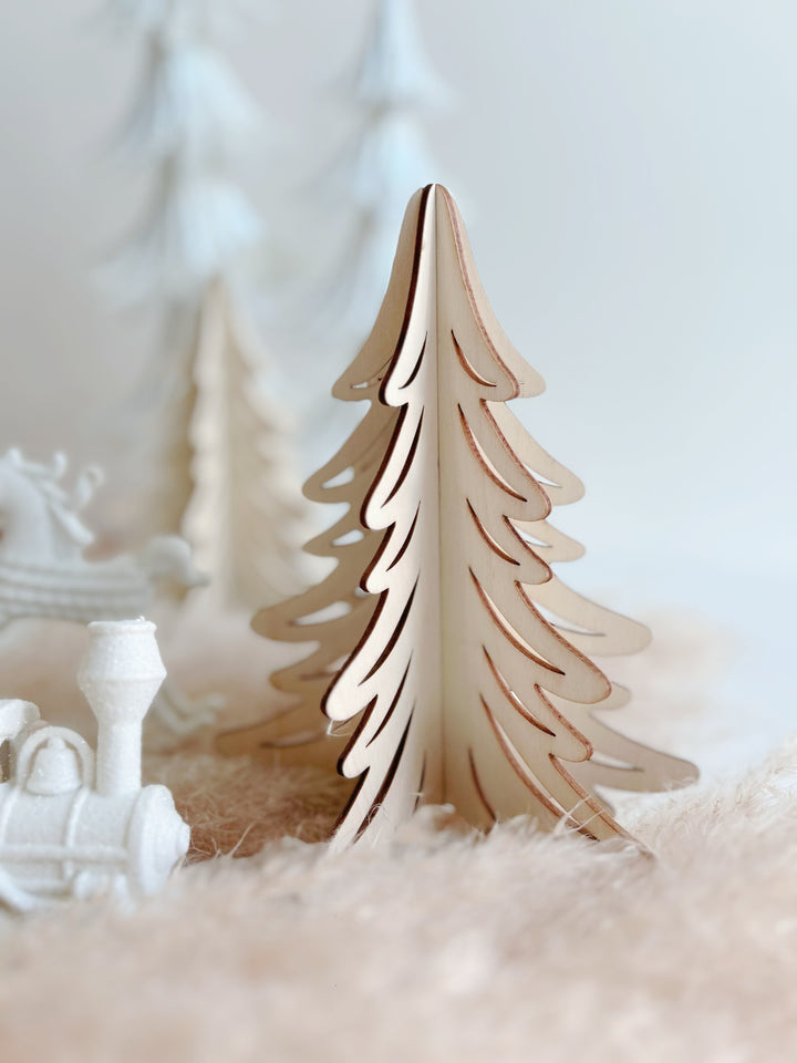 Wooden Laser Cut Decor Tree