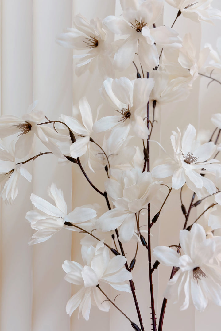 Artificial Bleached Flowy Cosmos Branches