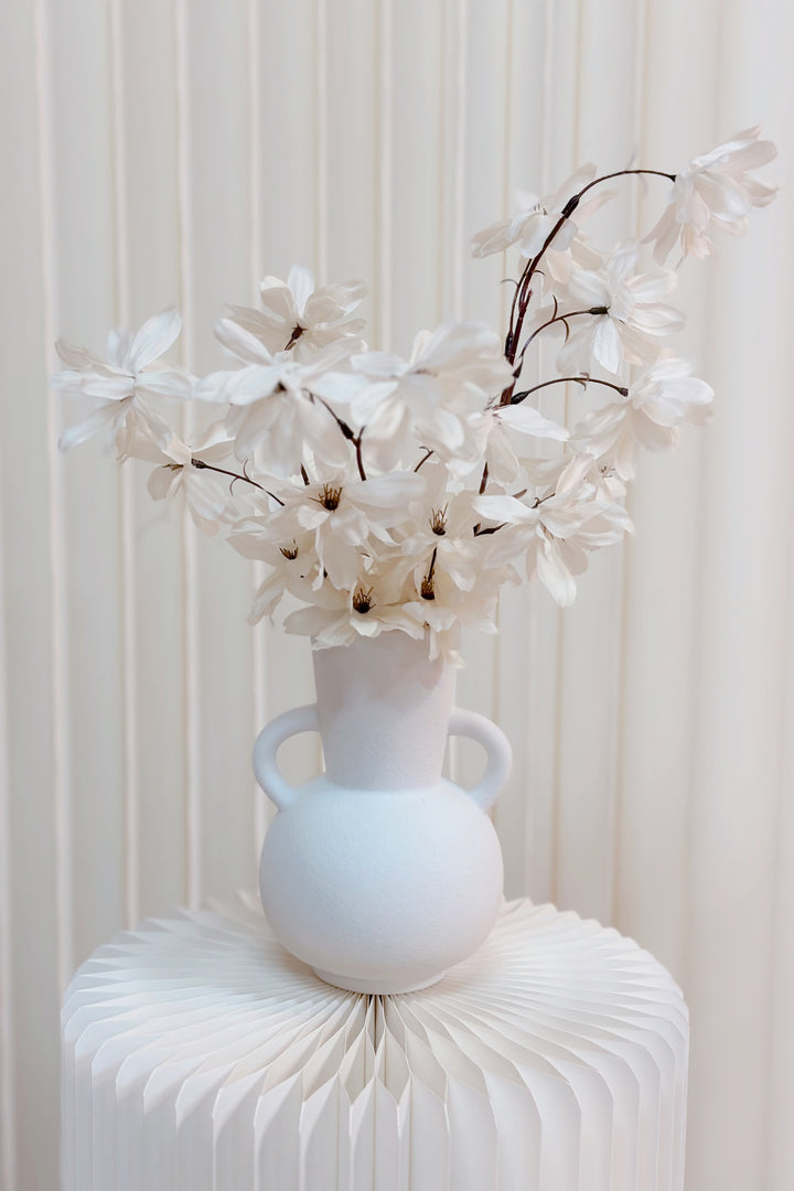 Artificial Bleached Flowy Cosmos Branches