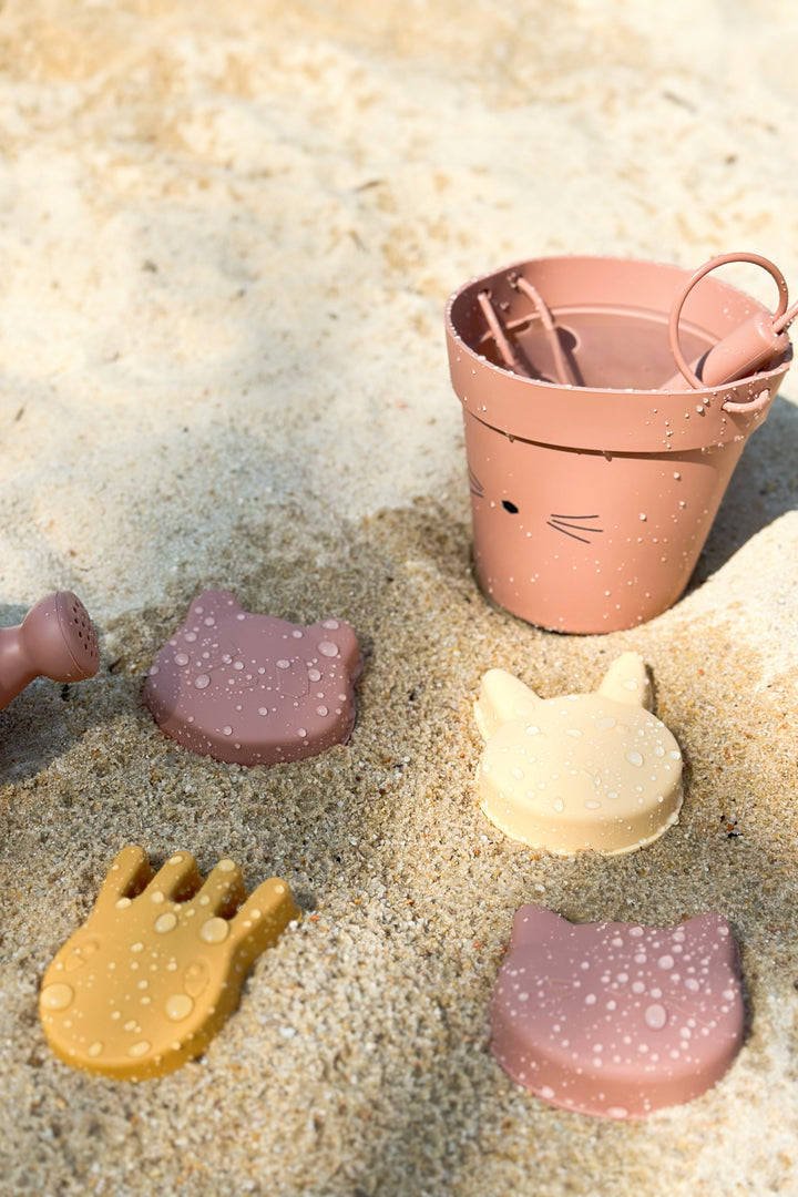 Cat Silicone Bucket Beach Toy Set