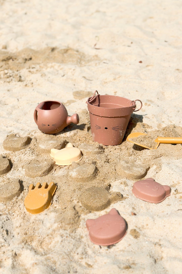 Cat Silicone Bucket Beach Toy Set