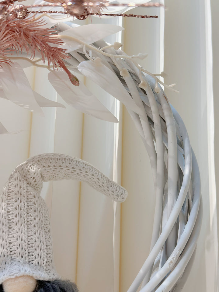 Gnome's Glittery Garden Wreath