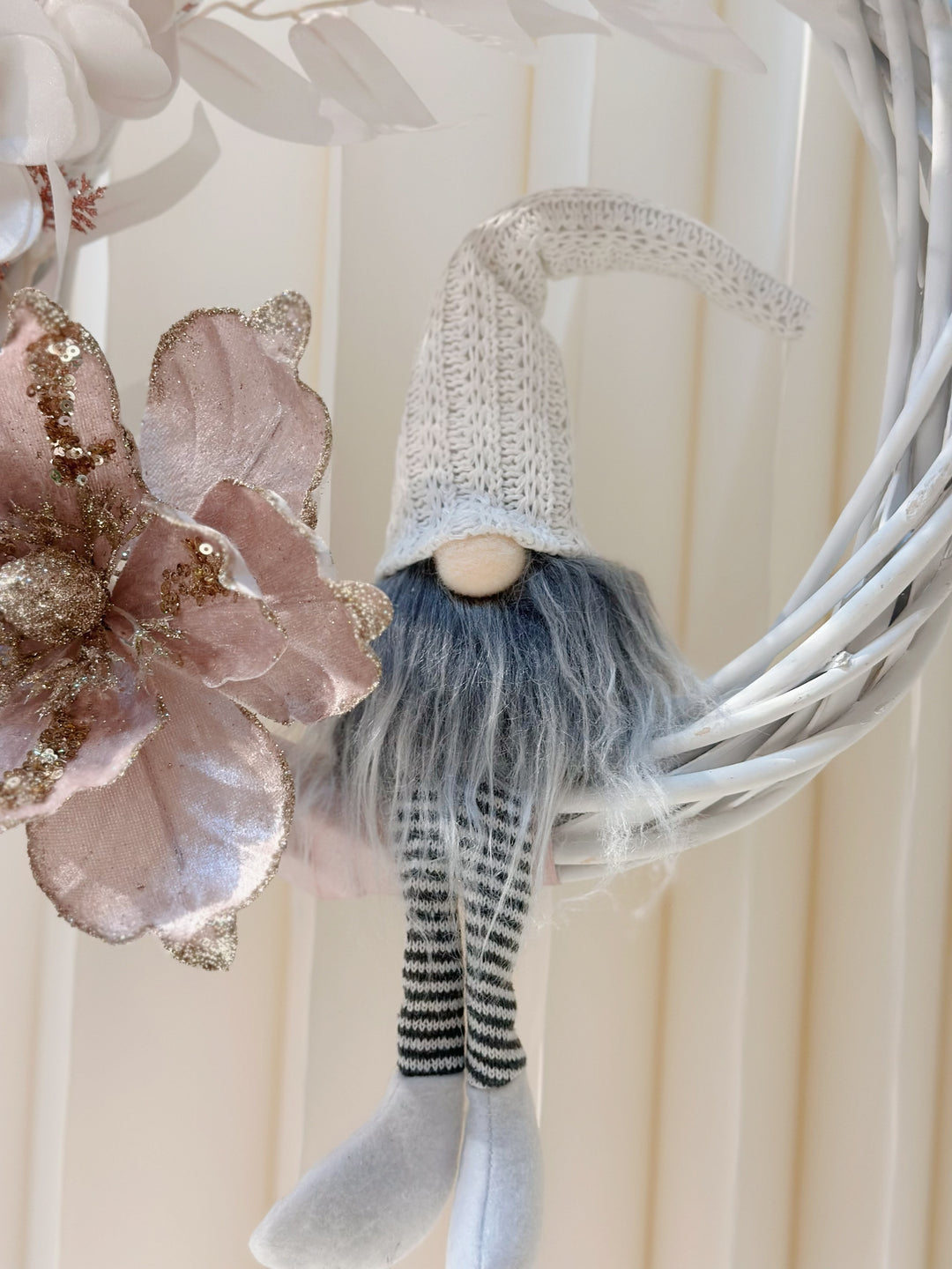 Gnome's Glittery Garden Wreath
