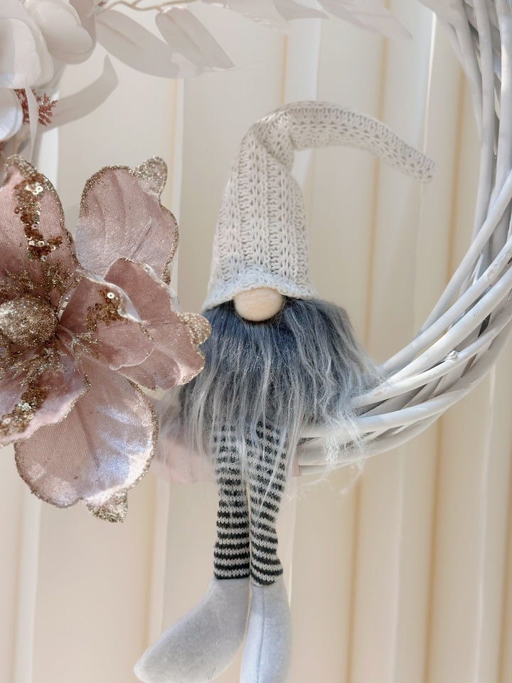 Gnome's Glittery Garden Wreath