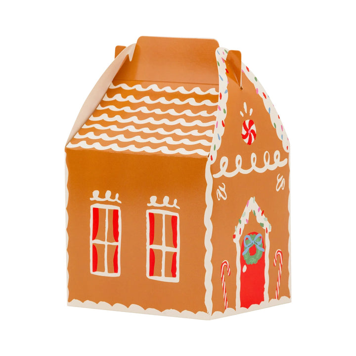 PRE-ORDER (6-8 Oct): Gingerbread House Treat Boxes with Stickers (set of 6)