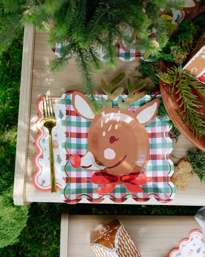 PRE-ORDER (6-8 Oct): Santa and Gingerbread Print Paper Dinner Napkins