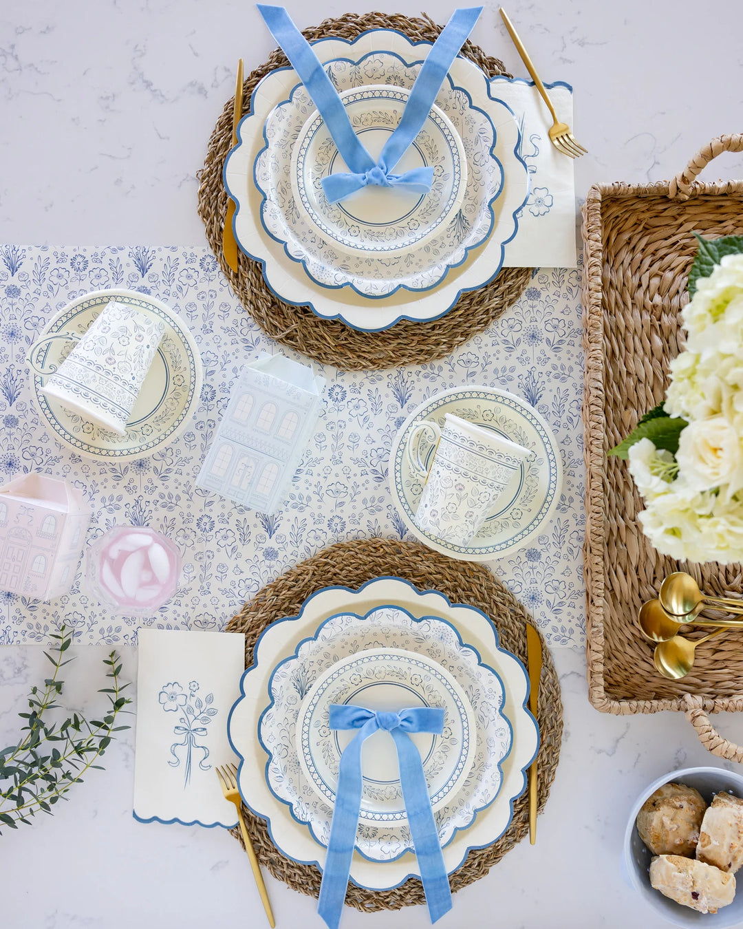 Pembroke Blue Floral Plates (4 options)