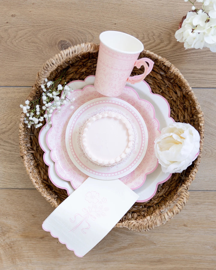 PRE-ORDER (6-8 Oct): Pembroke Pink Floral Plates (4 options)