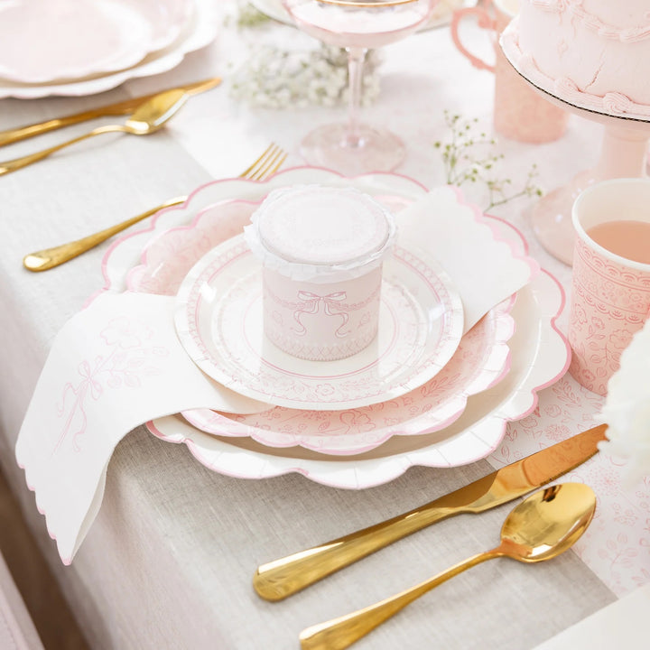 PRE-ORDER (6-8 Oct): Pembroke Pink Floral Plates (4 options)