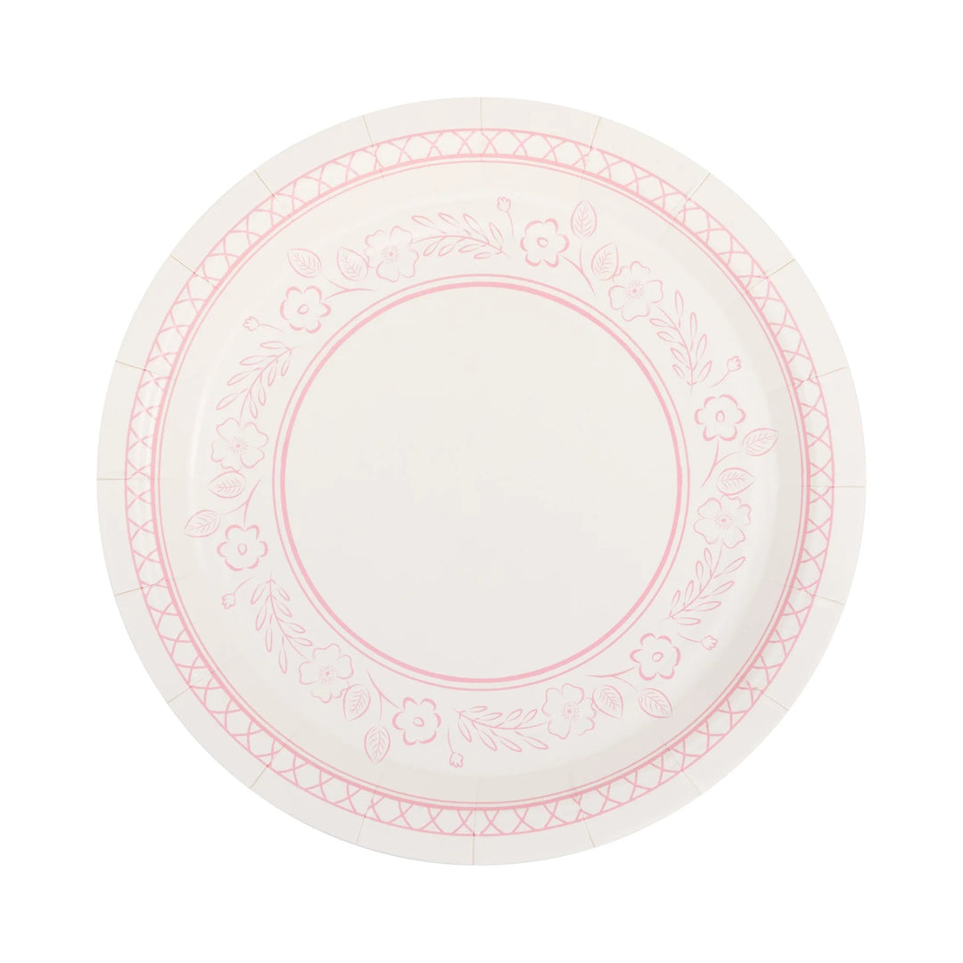 PRE-ORDER (6-8 Oct): Pembroke Pink Floral Plates (4 options)