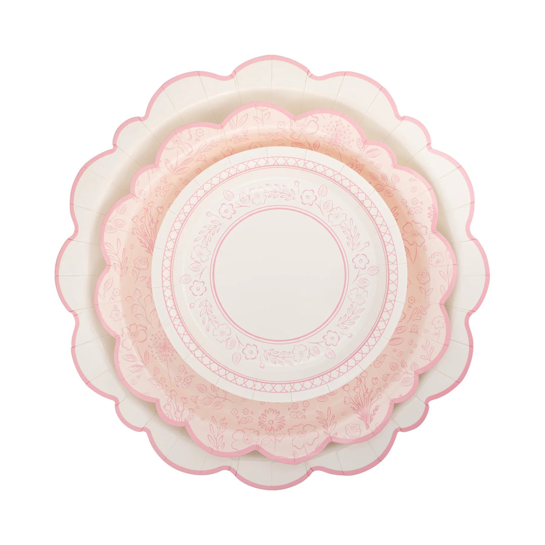 PRE-ORDER (6-8 Oct): Pembroke Pink Floral Plates (4 options)