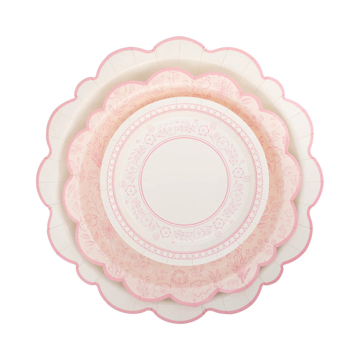 PRE-ORDER (6-8 Oct): Pembroke Pink Floral Plates (4 options)