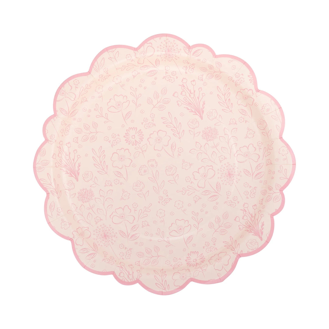 PRE-ORDER (6-8 Oct): Pembroke Pink Floral Plates (4 options)