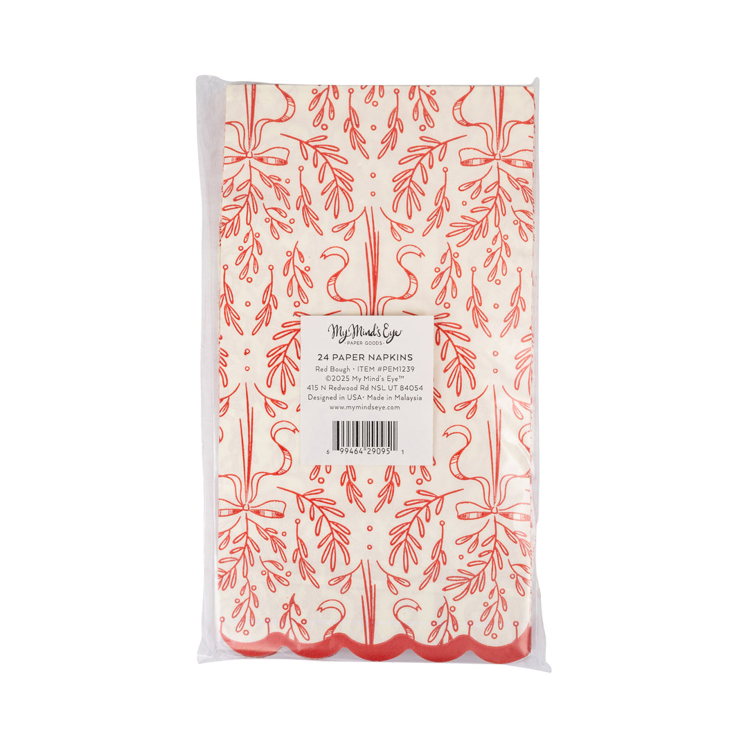 PRE-ORDER (26/09-02/10): Red Bough Pattern Dinner Napkin