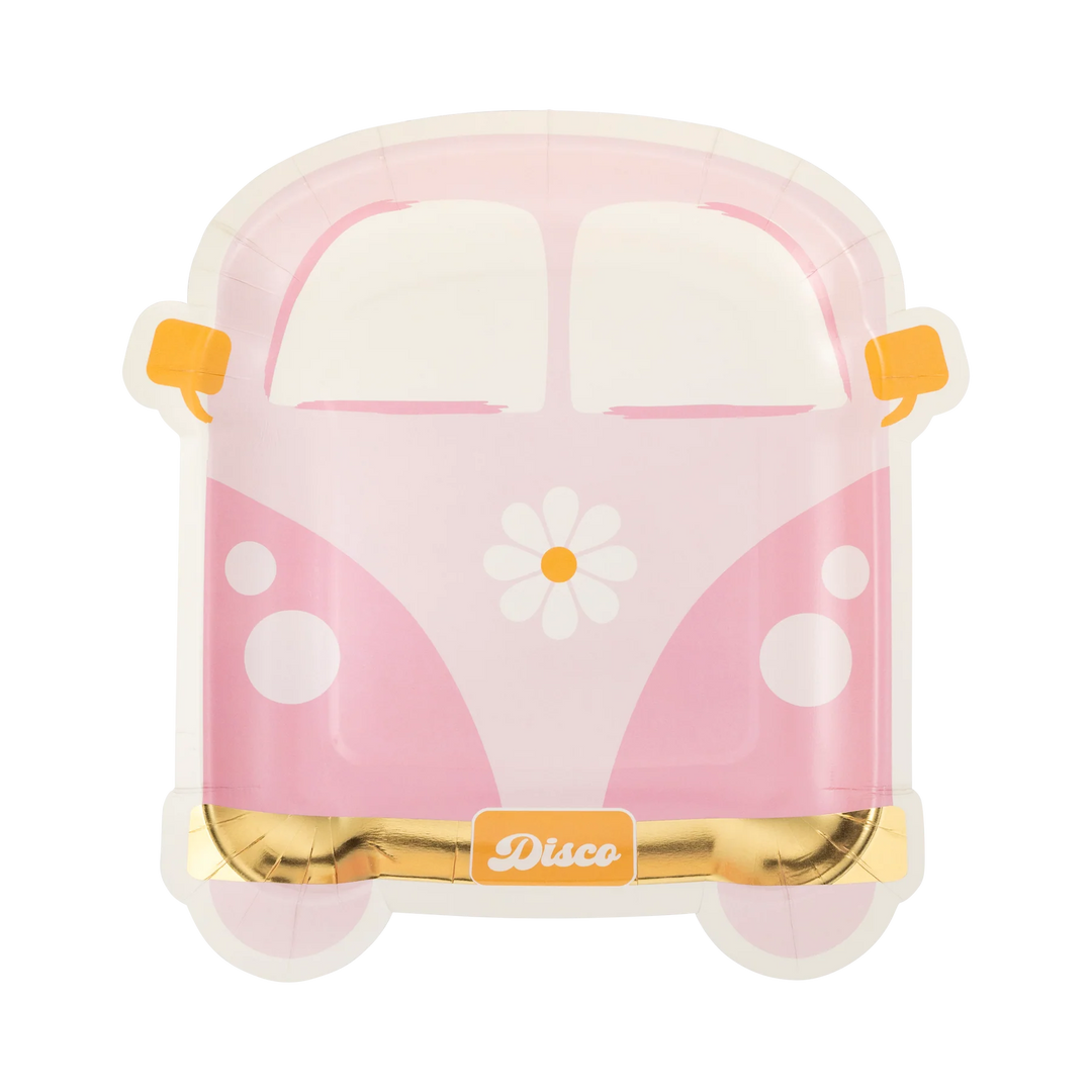 PRE-ORDER (26/09-02/10): Disco Daisy Van Shaped Paper Plate