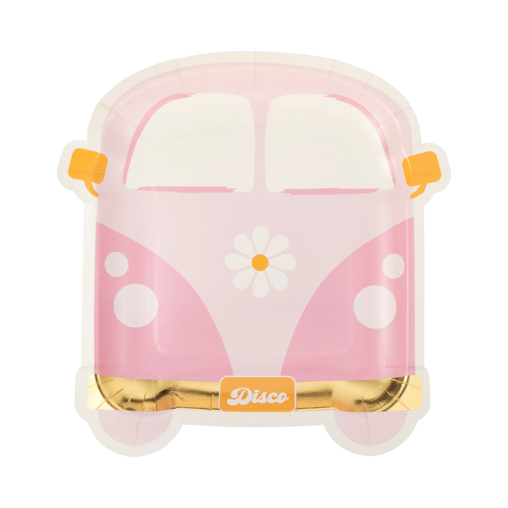PRE-ORDER (26/09-02/10): Disco Daisy Van Shaped Paper Plate