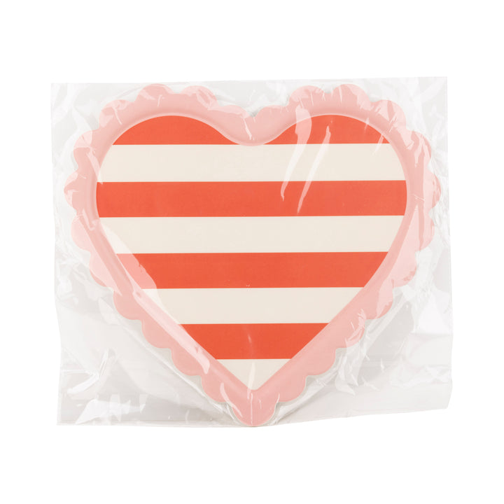 PRE-ORDER (26/09-02/10): Scalloped Striped Heart Tray