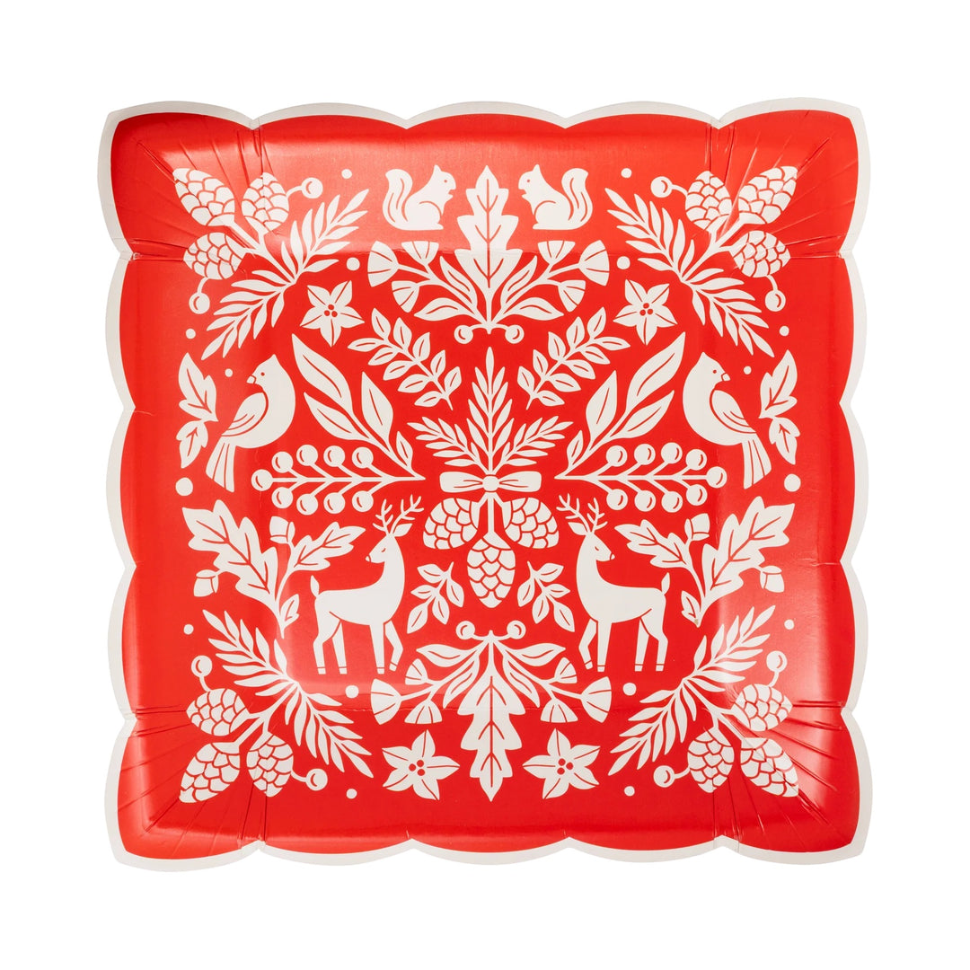PRE-ORDER (6-8 Oct): Festive Woodland Paper Plate (3 options)