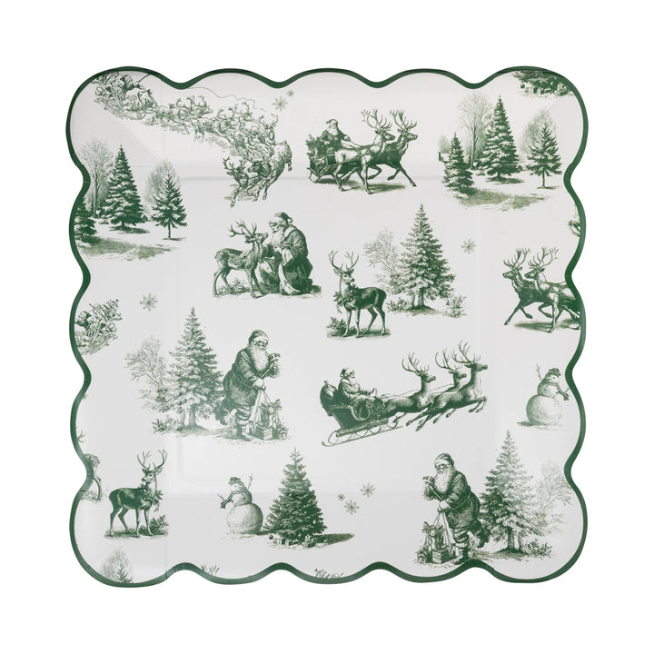 PRE-ORDER (6-8 Oct): Vintage Winter Toile Paper Plate (3 options)