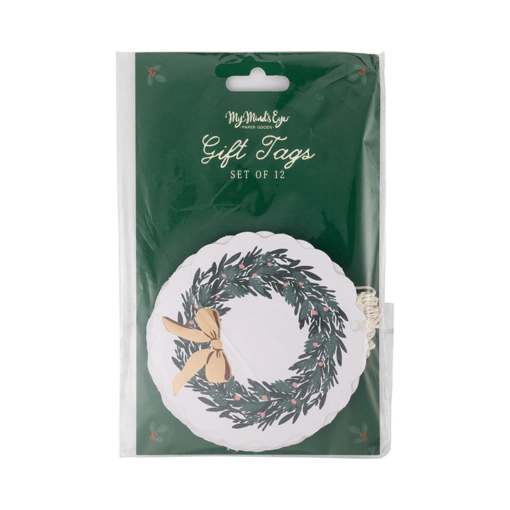 PRE-ORDER (6-8 Oct): Wreath Gift Tags (set of 12)