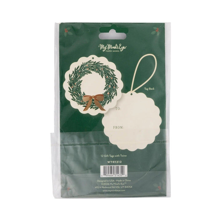 PRE-ORDER (6-8 Oct): Wreath Gift Tags (set of 12)