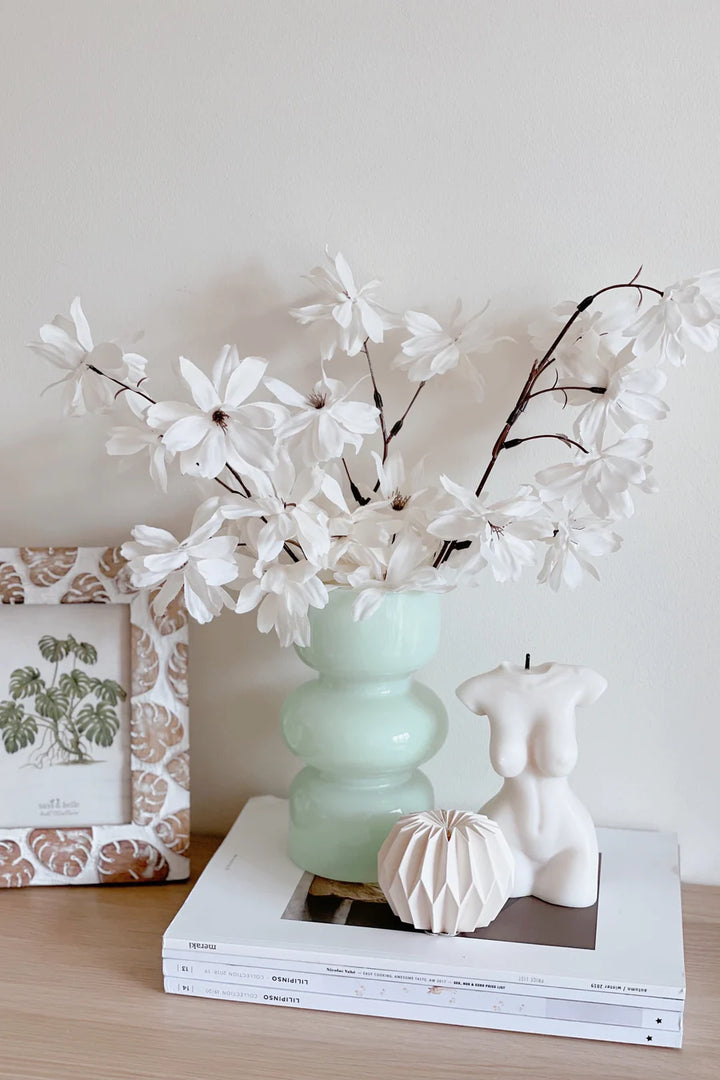 Artificial Bleached Flowy Cosmos Branches