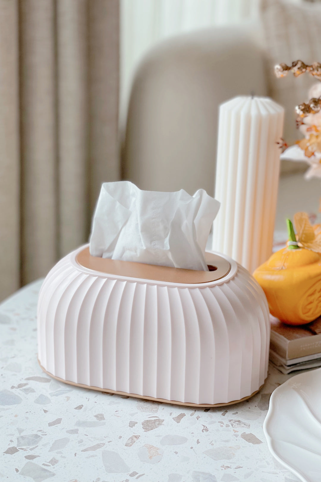 Grooved Tissue Box (4 colours)