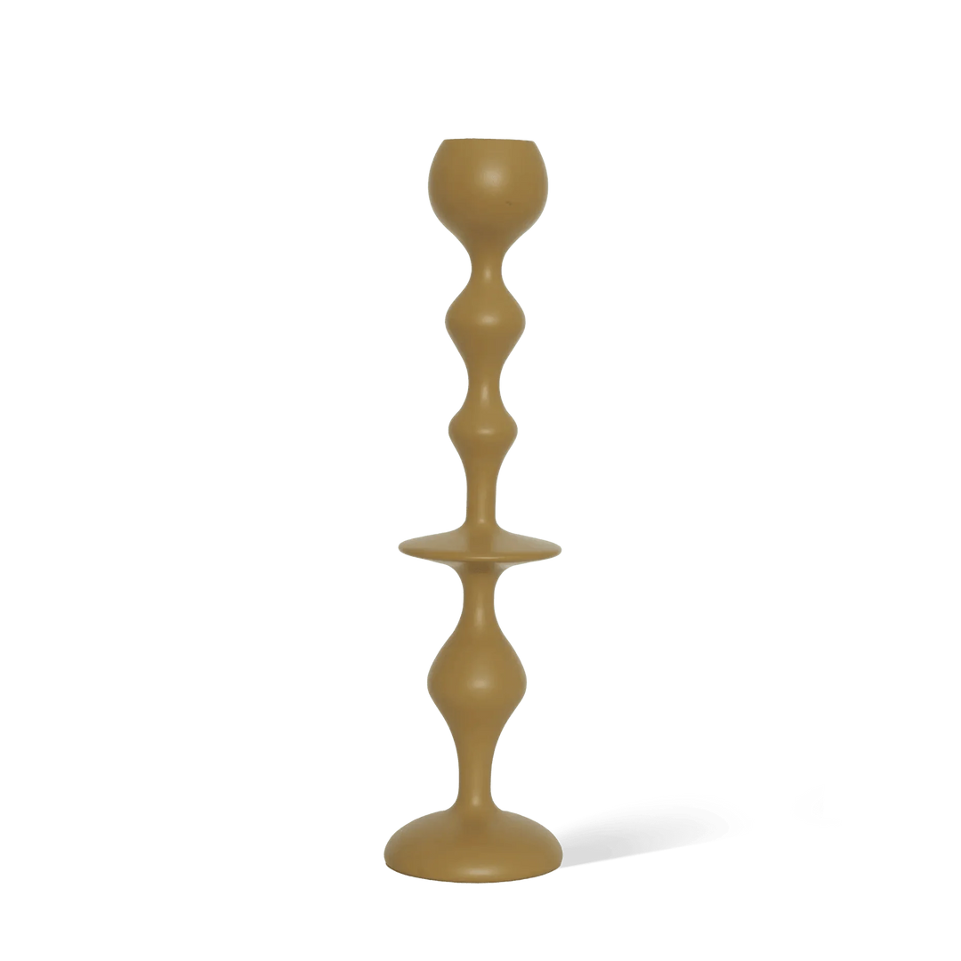 Infinity Candle Holder - Mustard Large