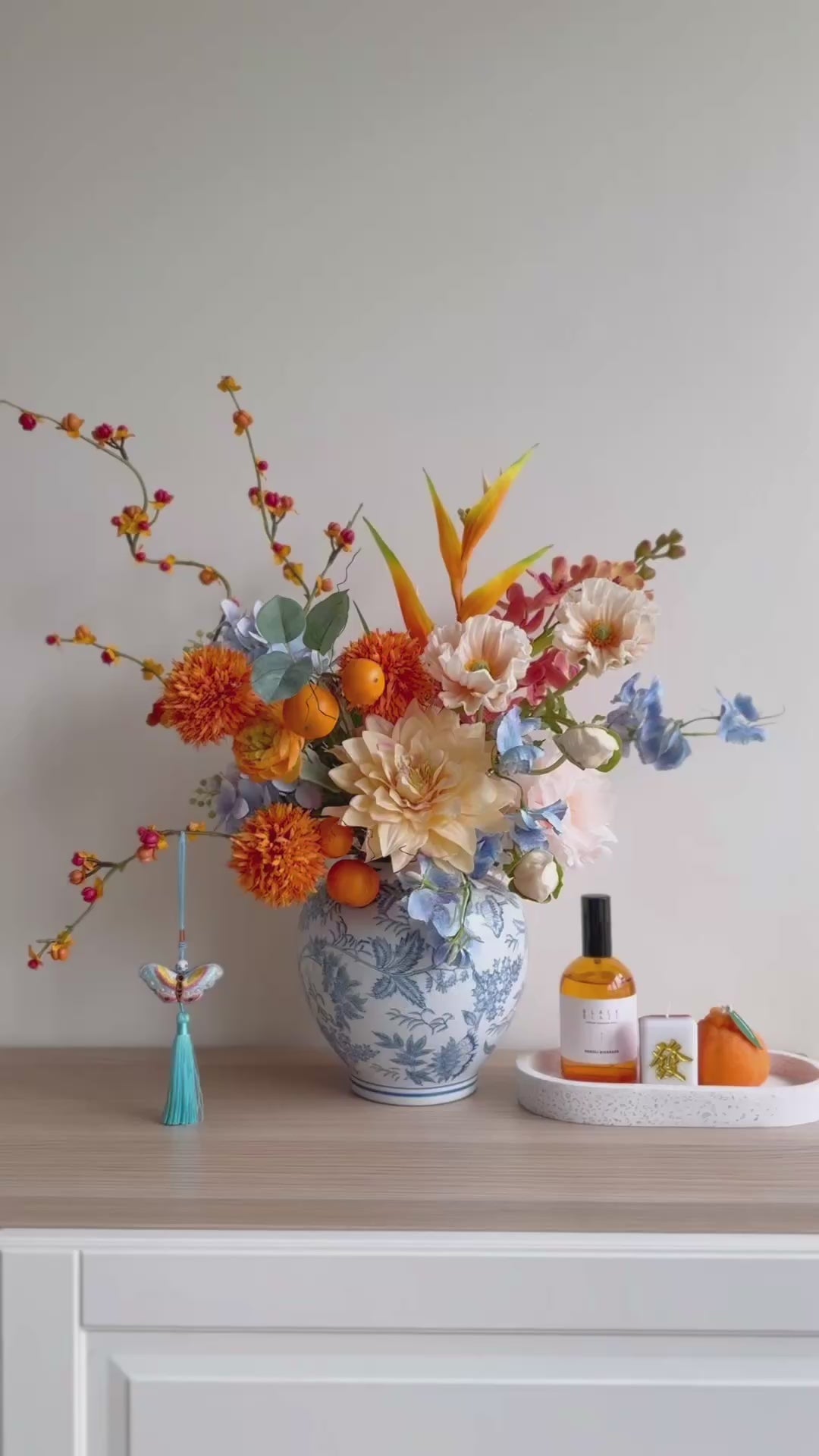 招财进宝 Golden Abundance Bloom In The Vase (1-sided)