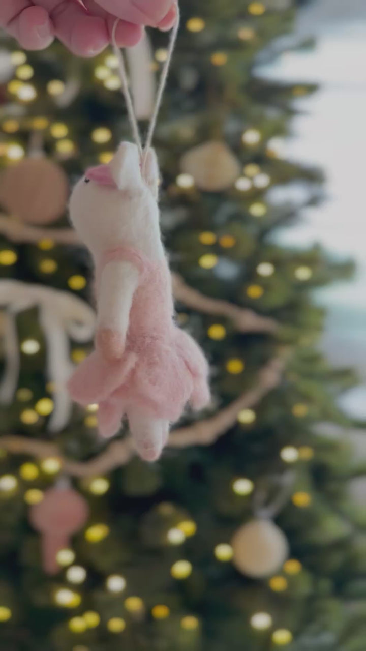 Blush Ballerina Mouse Ornament