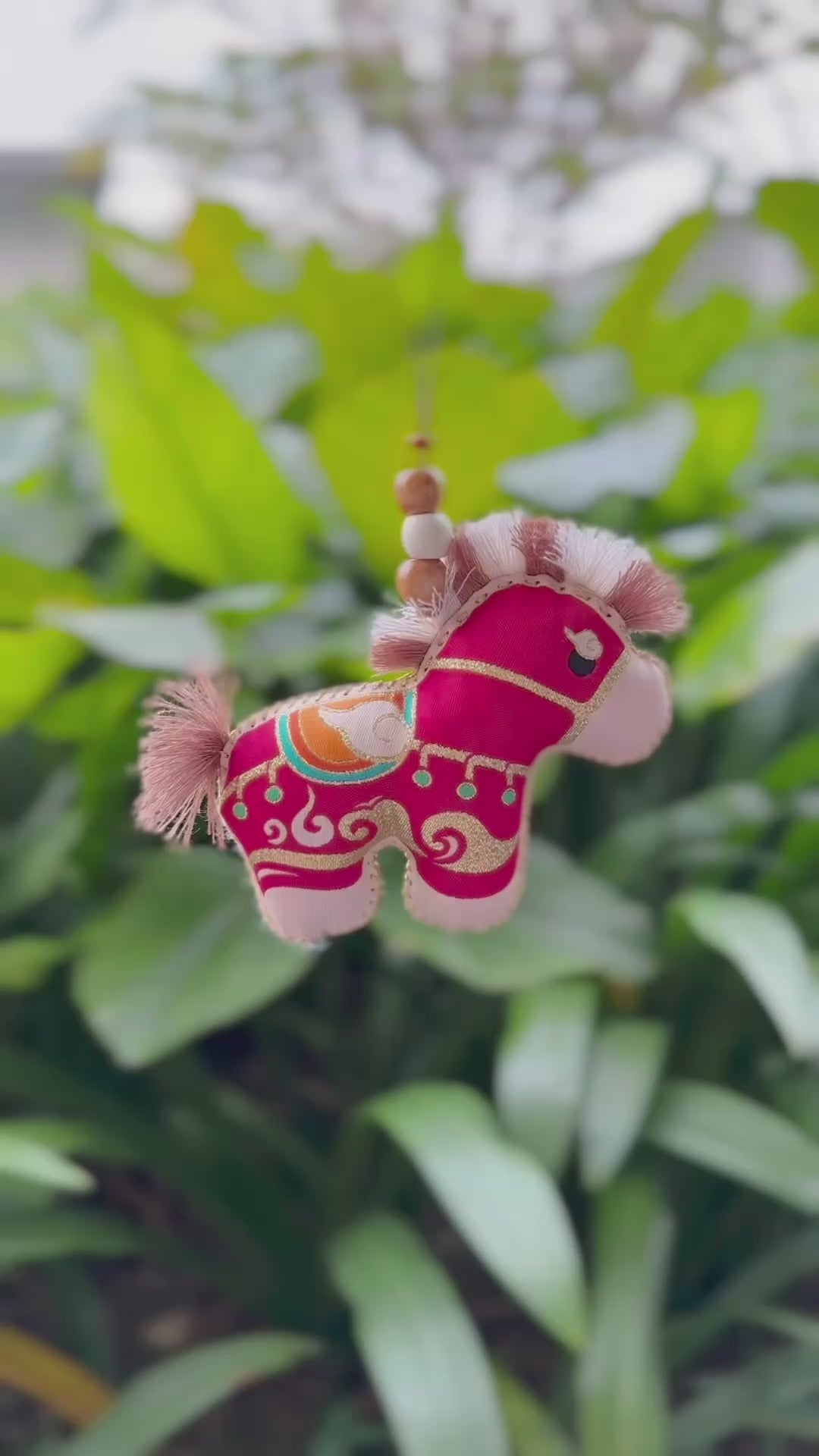 Horse of Fortune Herbal Tassel Charm（骏马纳福香囊）