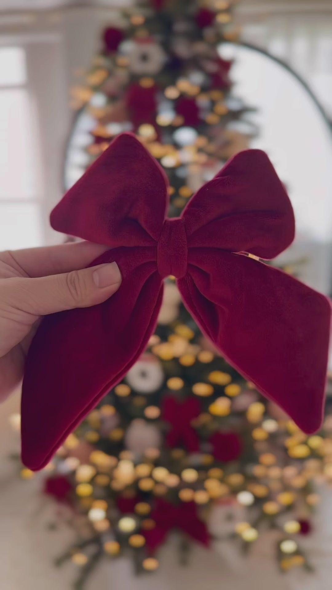 Velvet Noël Bow Set (Set of 2)