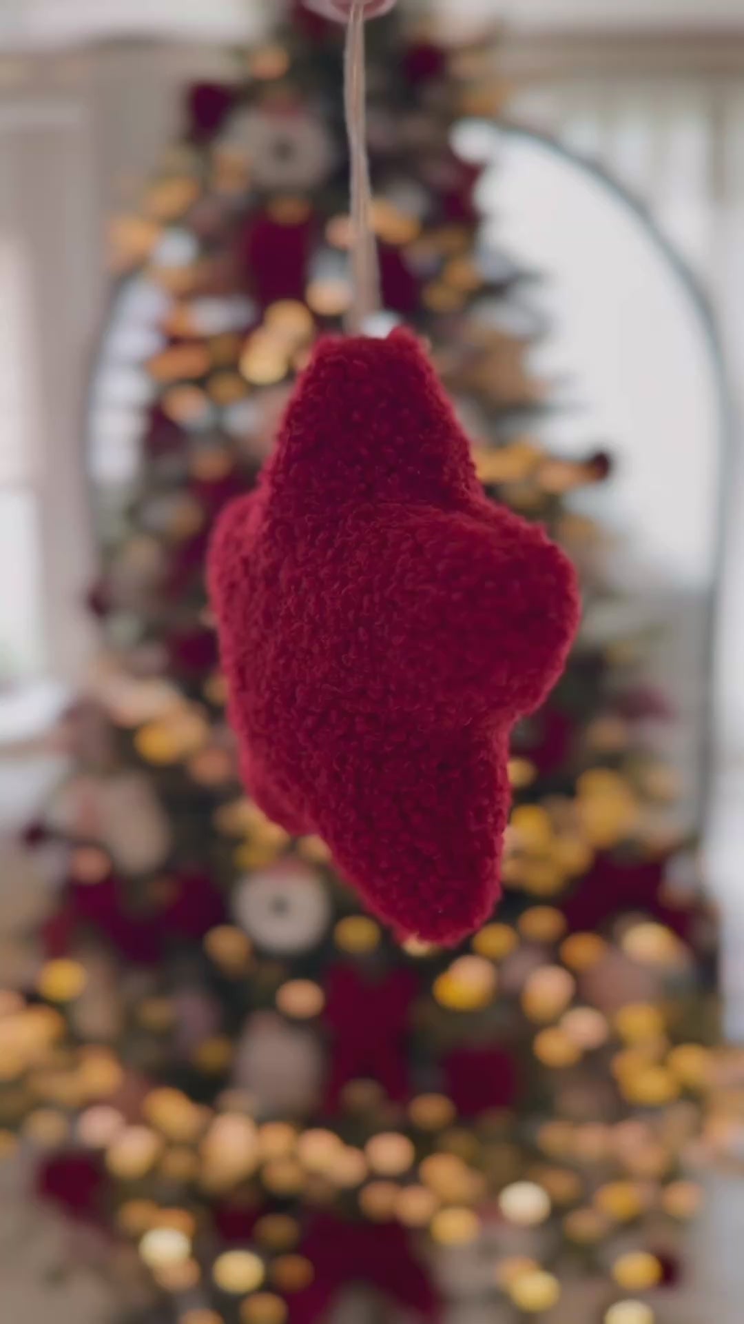 Noël Teddy Star Ornament Set (Set of 2)