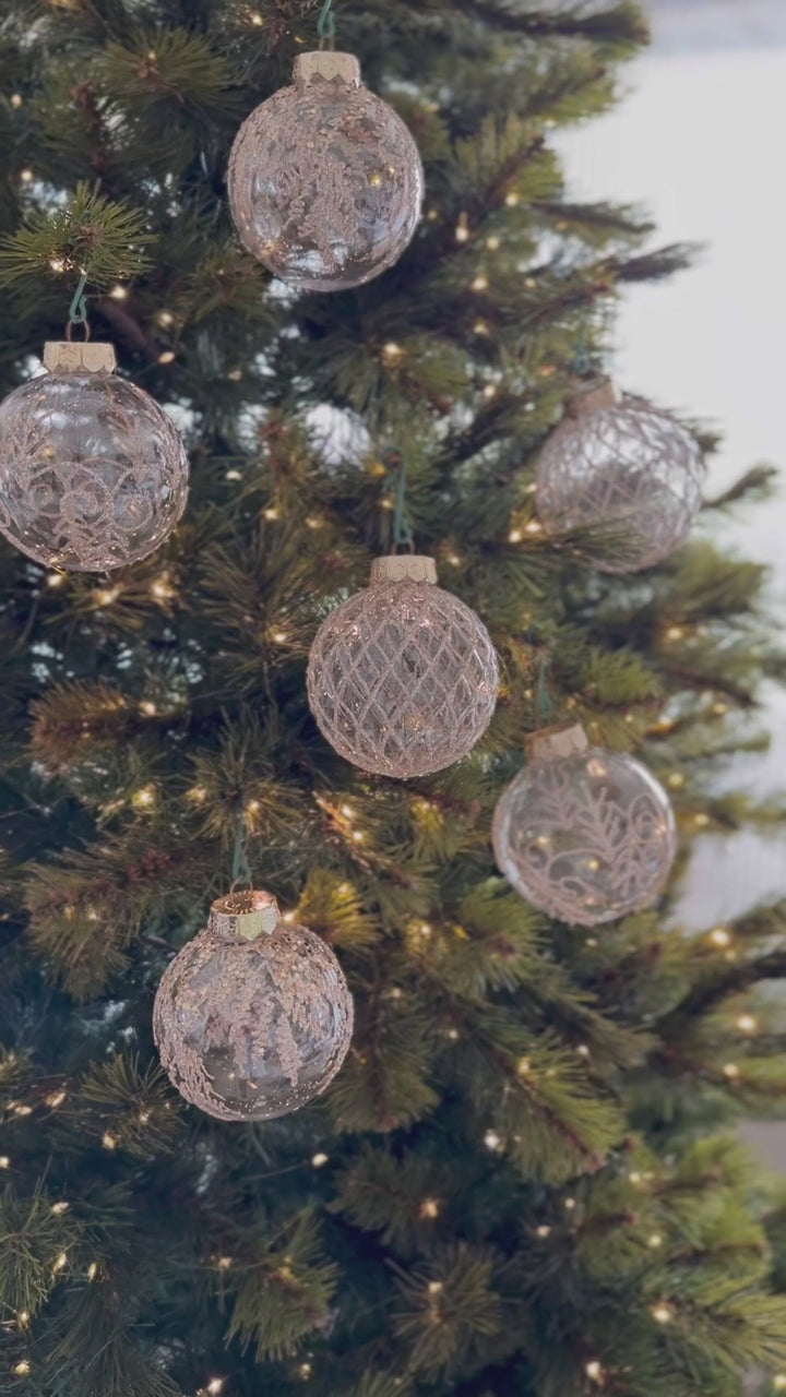 PRE-ORDER (17-23 Oct): Champagne Elegance 8cm Bauble Set (set of 9)