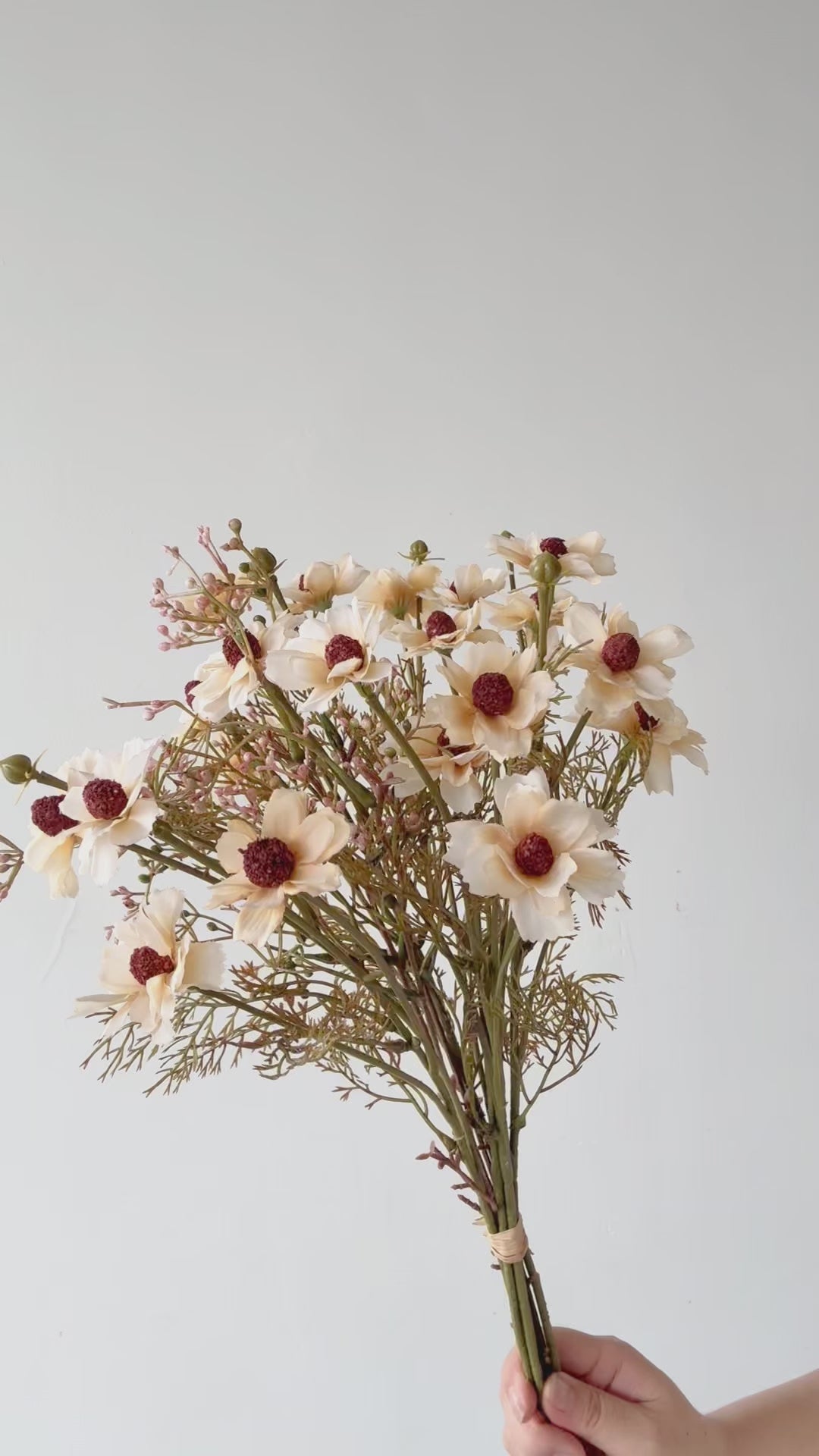 Wild Berry Cosmos Faux Flower Bundle