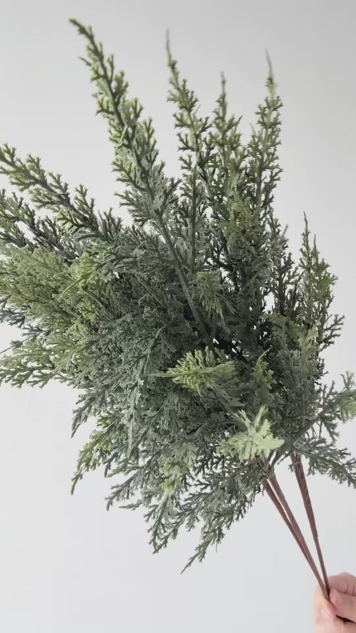 Real-Touch Gradient Cypress Faux Branch