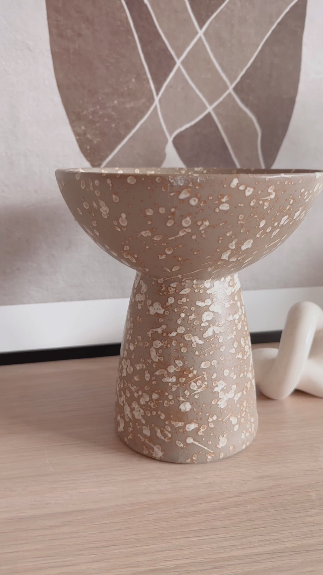 Speckled Haven Pedestal Bowl