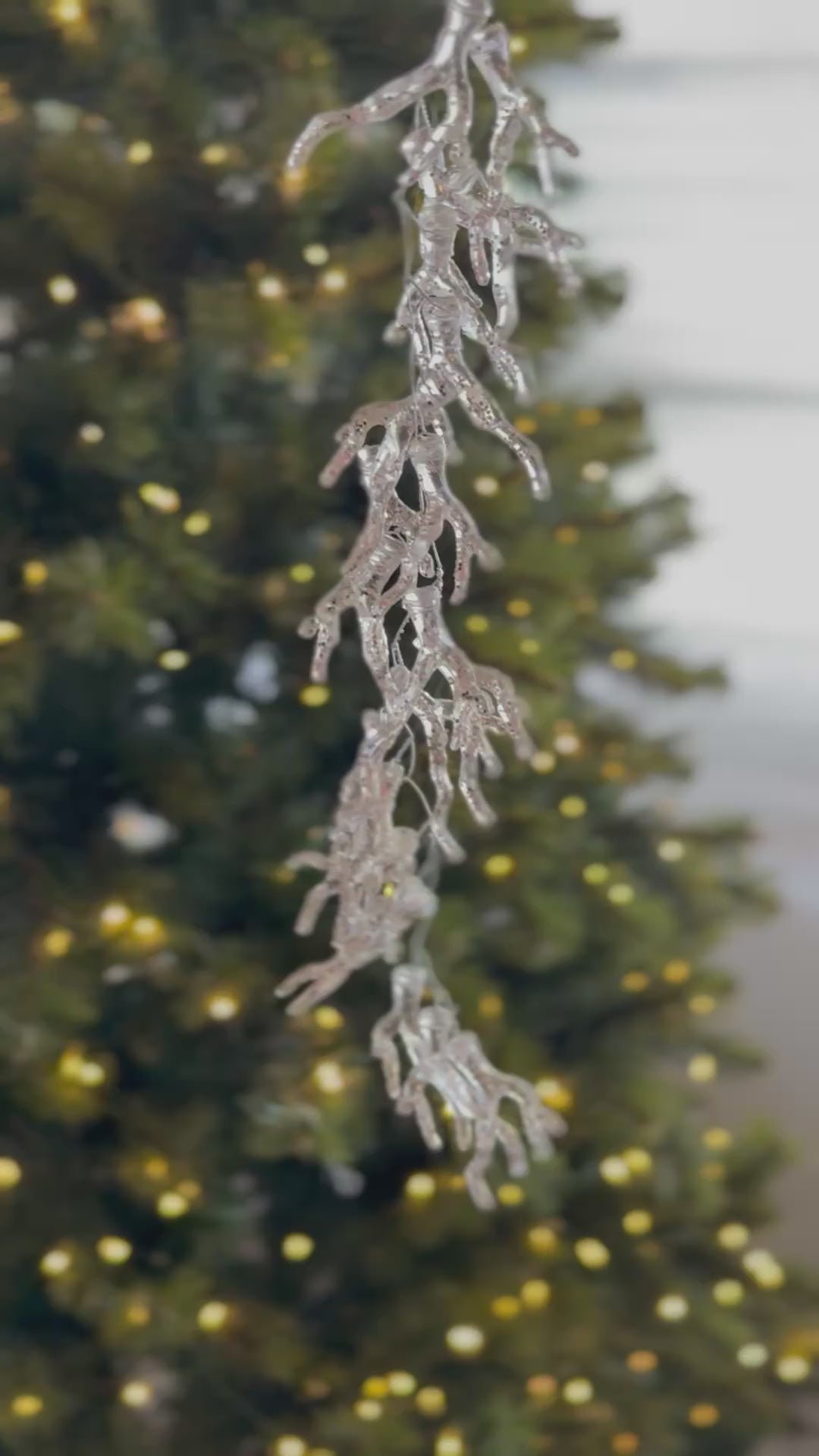 Gilded Coral Icicle Ornament