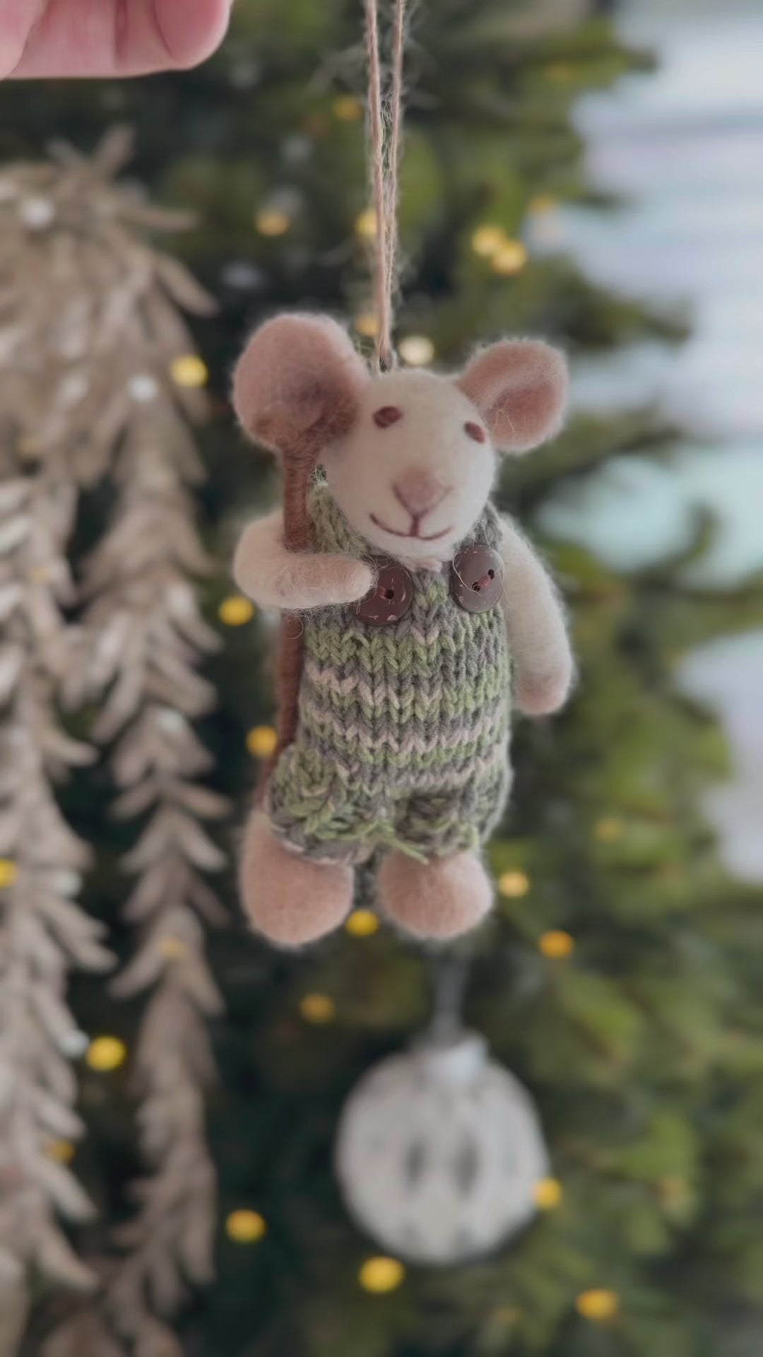 Forest Wanderer Mouse Ornament