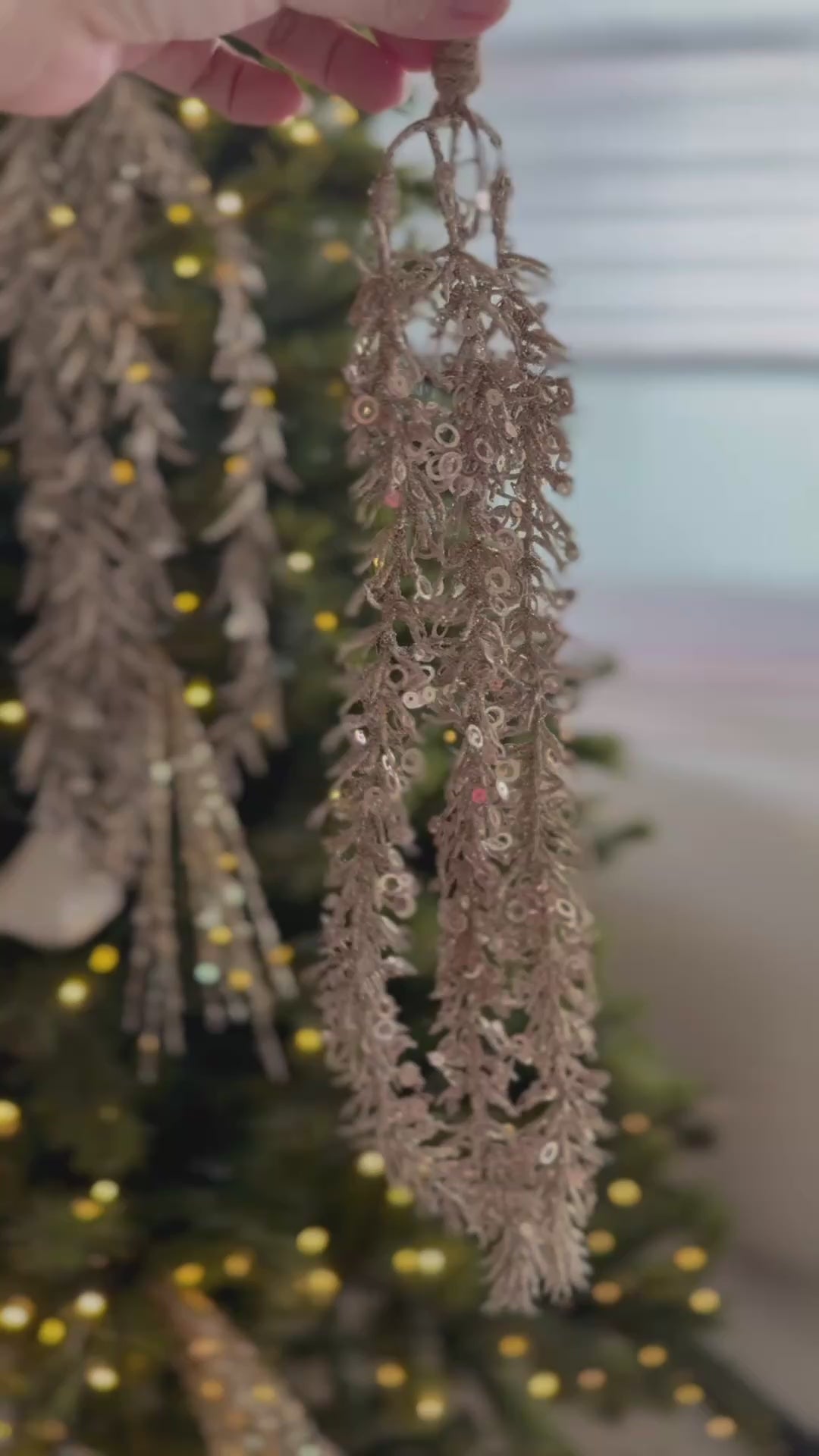 Champagne Glitter Cascade Stem