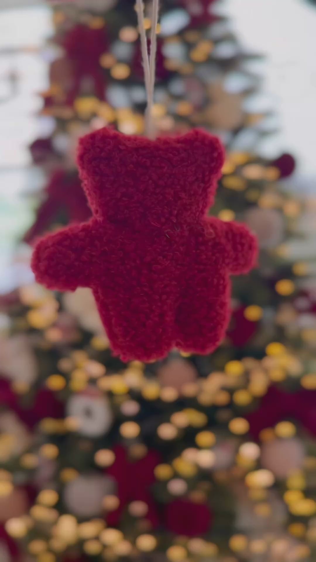 Noël Teddy Bear Ornament Set (Set of 2)