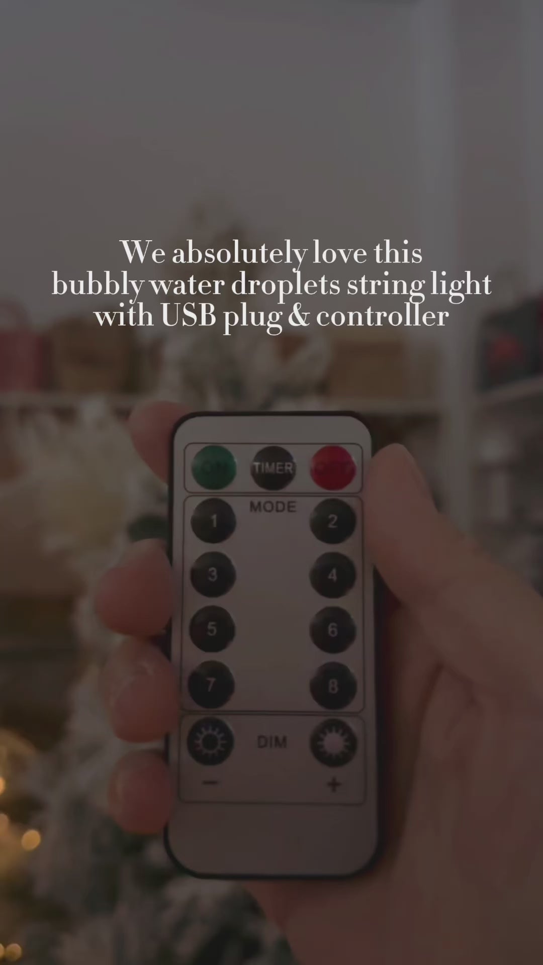 Bubbly Water Droplets String Light with Controller (USB or Battery Operated)