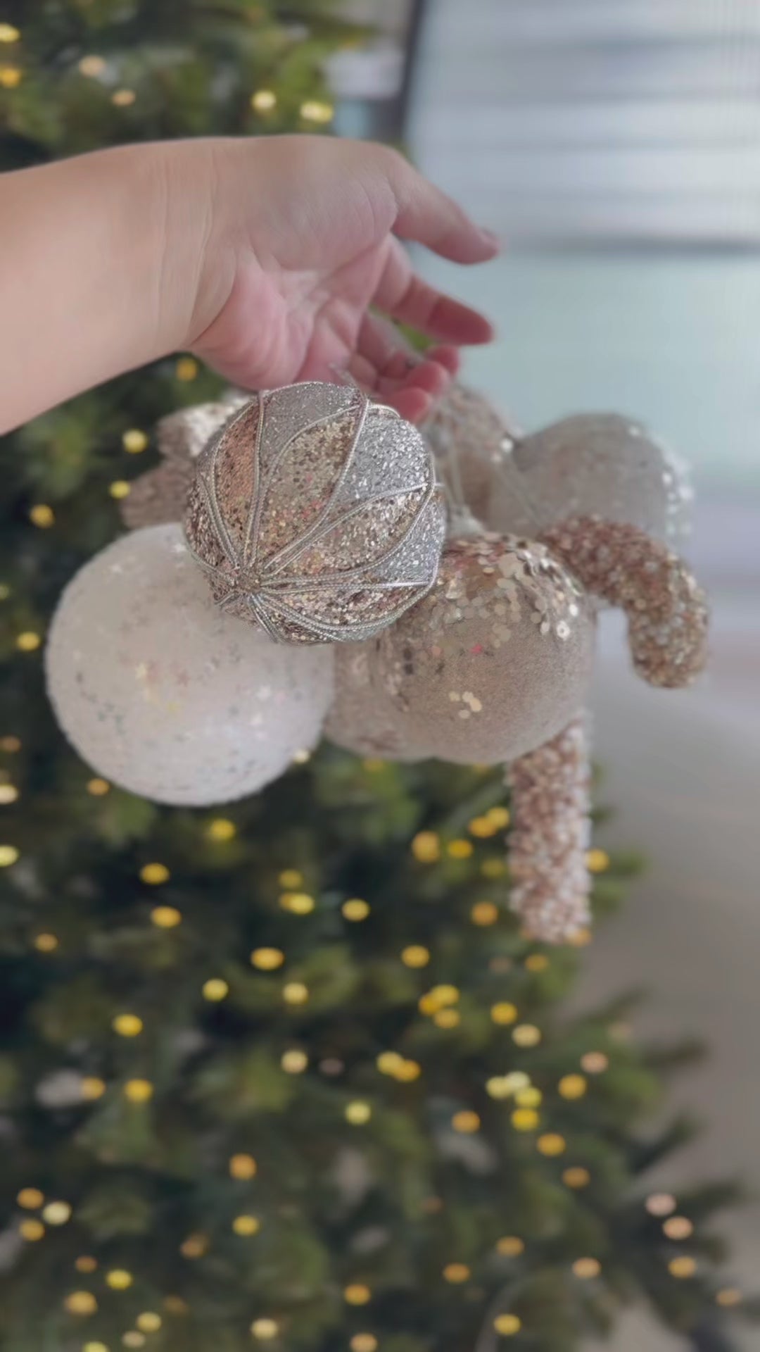 Golden Whisper Ornament Set (set of 8)