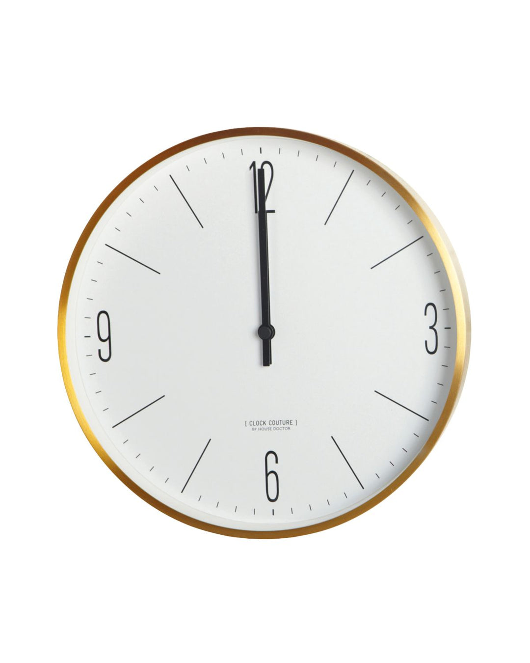 White and Gold Wall Clock