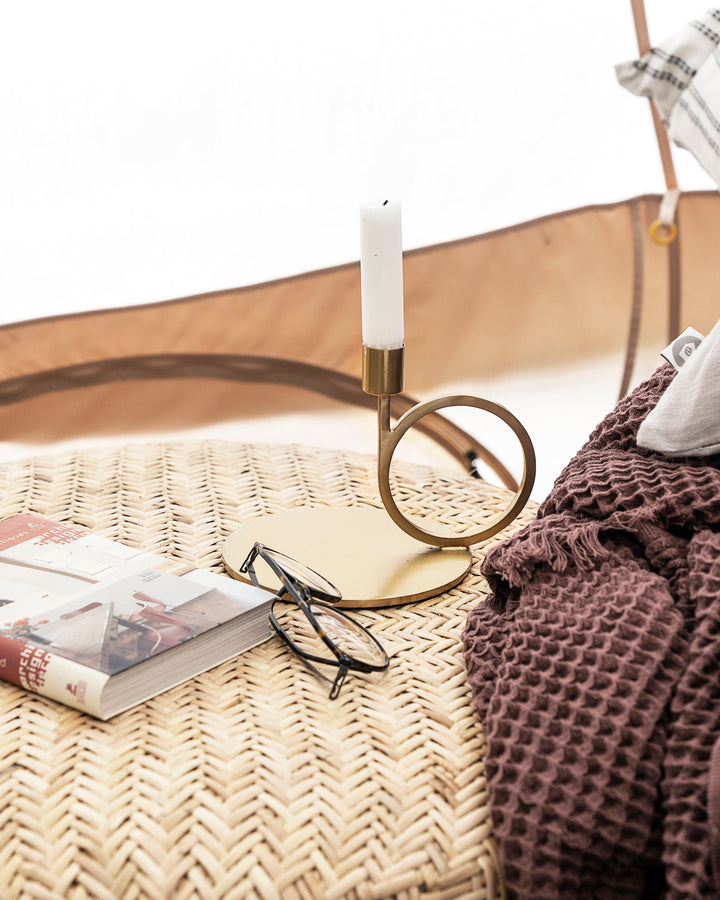 Cirque Brass Candle Stand