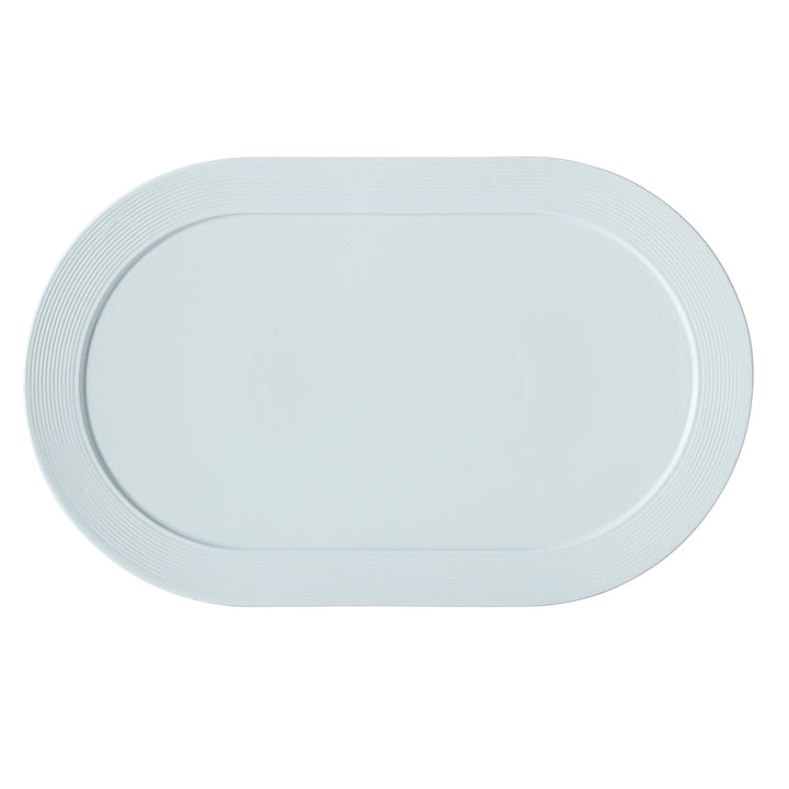 Ice Blue Oval Plate