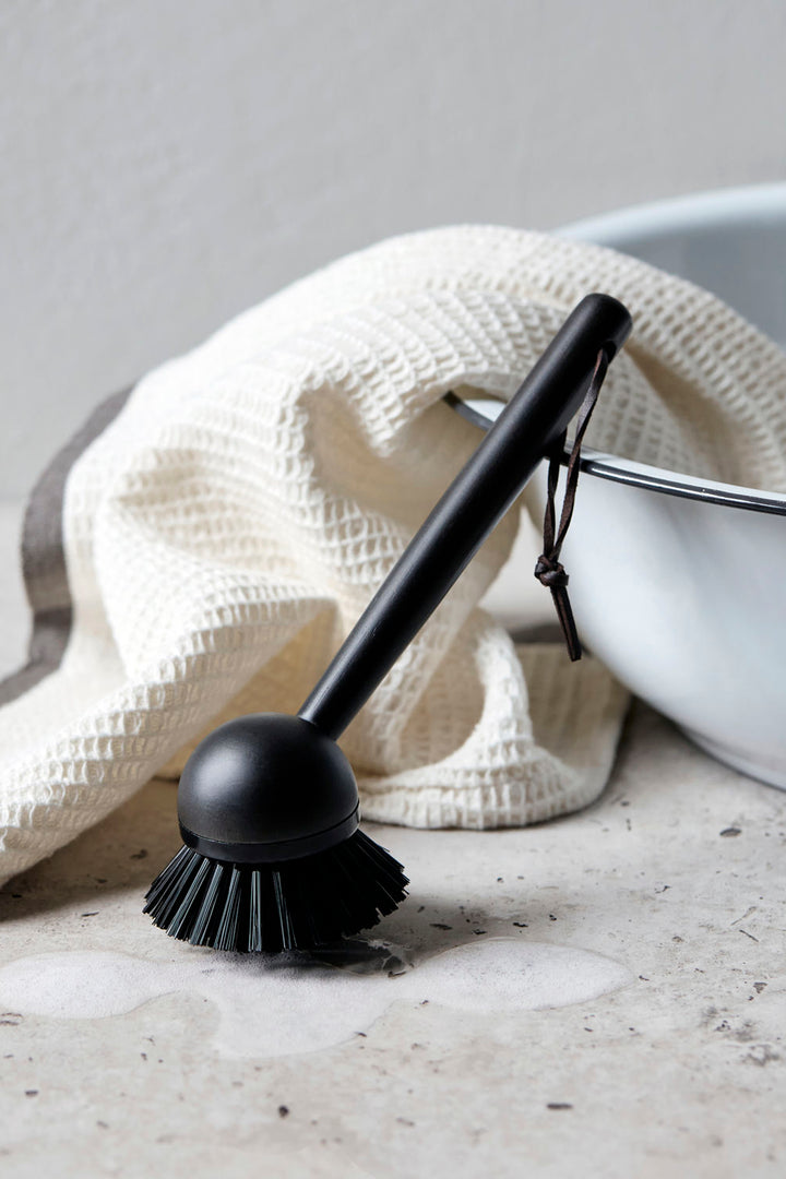Sleek Black Dish Brush